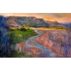 Tahir Bilal Ummi, 40 x 60 Inch, Oil on Canvas, Landscape Painting, AC-TBL-138